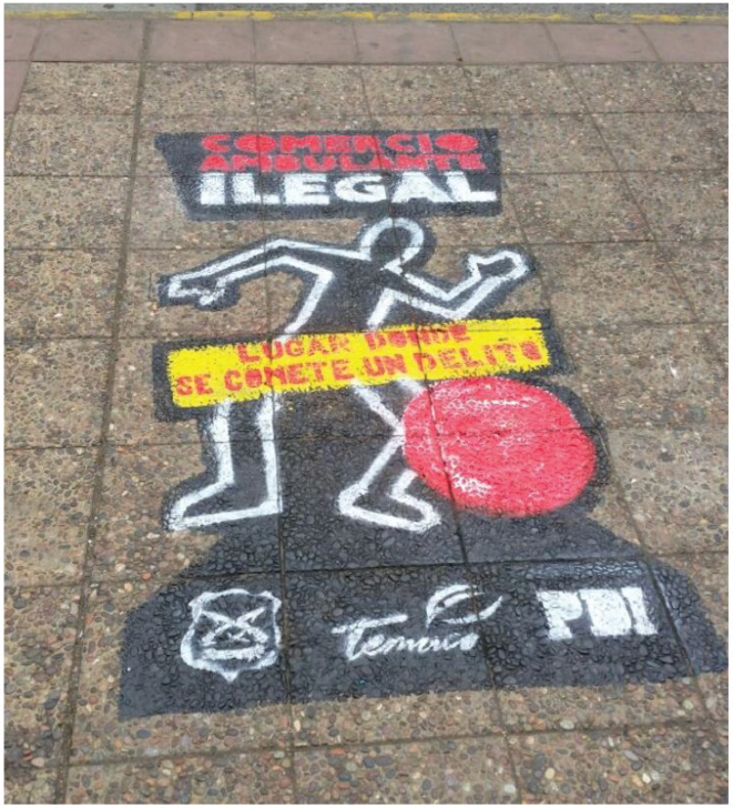 Figura 5. Pintura en la vía pública